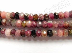 Tourmaline A  -  Faceted Rondel  14"