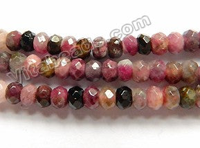 Tourmaline A  -  Faceted Rondel  14"