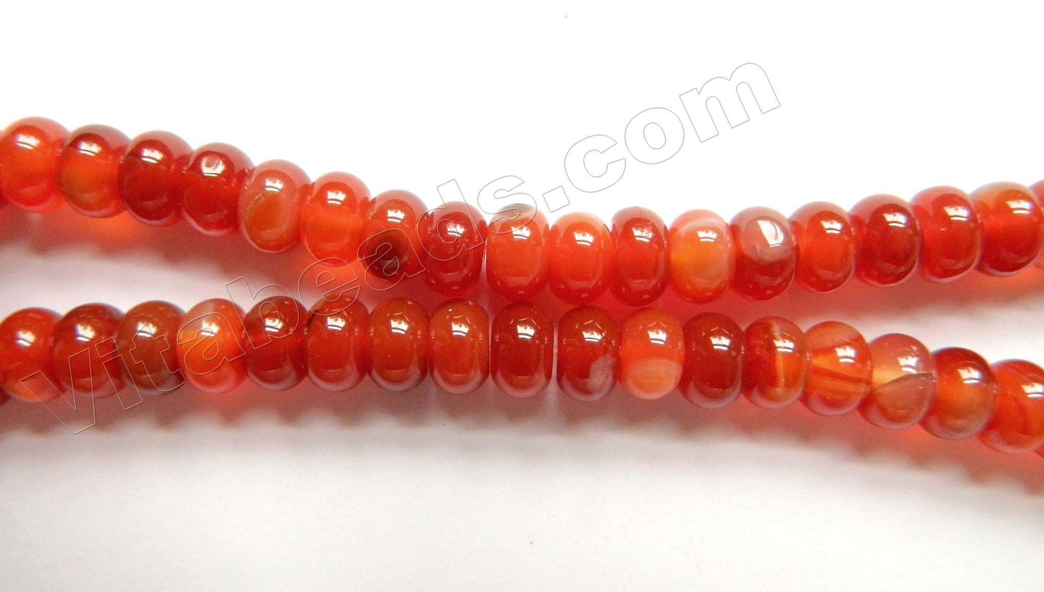 Carnelian A  -  Smooth Rondel  16"