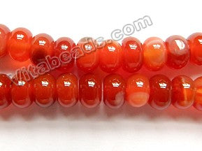 Carnelian A  -  Smooth Rondel  16"
