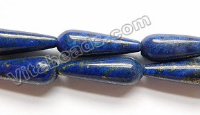 Lapis Lazuli A  -  Smooth Long Drops Horizontally Drilled 16"