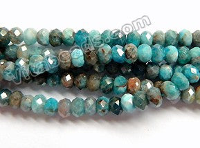 Apatite w/ Brown HK Natural AAA  -  Small Faceted Rondel  16"