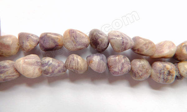 Flower Sugilite  -  10-12mm Smooth Tumble 16"