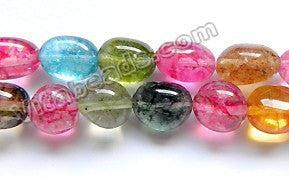 Colored Explosion Crystal  (Natural)  -  10x14mm  Free Form Tumble 16"