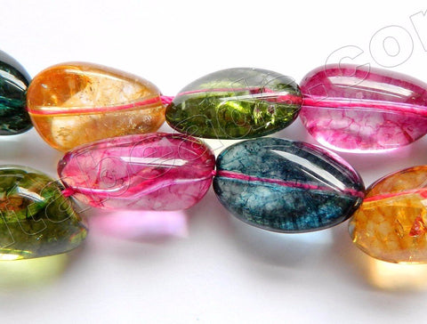 Colored Explosion Crystal  (Natural)  -  10x14mm  Free Form Tumble 16"