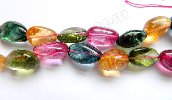 Colored Explosion Crystal  (Natural)  -  10x14mm  Free Form Tumble 16"