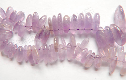 Light Amethyst Quartz AA  -  Smooth Sticks  16"     6 x 14 - 18 mm