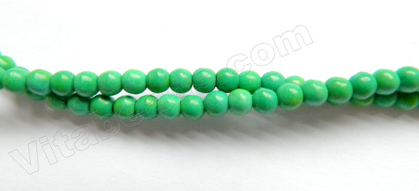 Dark Green Chinese Turquoise A (Natural)  -  Smooth Round  16"