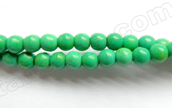 Dark Green Chinese Turquoise A (Natural)  -  Smooth Round  16"