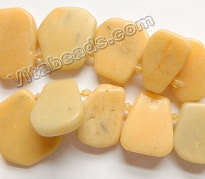 Yellow Jade  -  Graduated Flat Irregular Ladders  16"