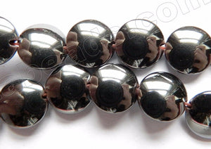 Hematite  -  Puff Coins  16"