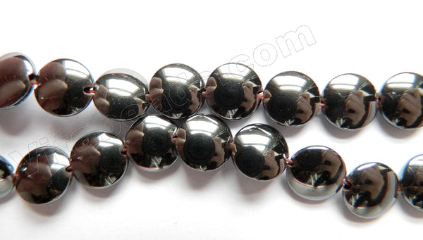 Hematite  -  Puff Coins  16"