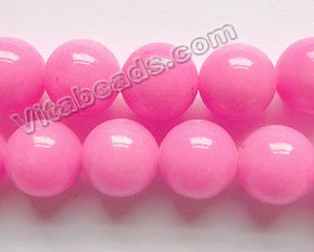Pink Fuchsia Mashan Jade  -  Big Smooth Round  16"