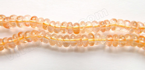 Citrine Medium Natural A  -  Smooth Rondels  16"