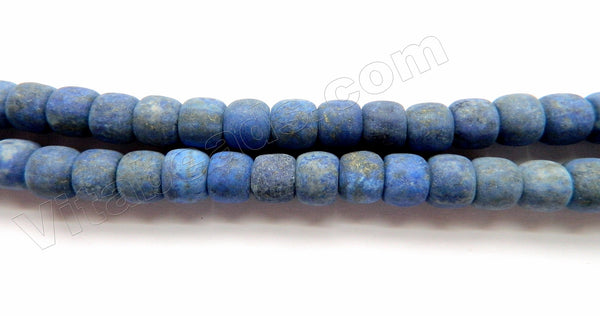 Frosted Lapis Lazuli A  -  Smooth Round Drum  15"