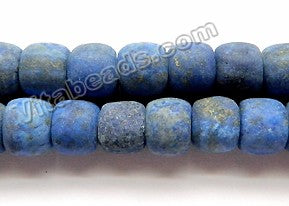 Frosted Lapis Lazuli A  -  Smooth Round Drum  15"