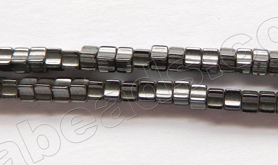 Hematite  -  Concaved Small Cubes  16"