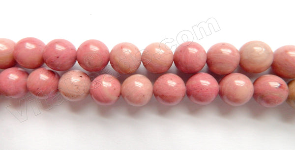 Rhodonite AA  -  Smooth Round  16"