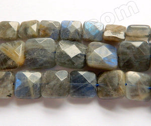 Labradorite AAA  -  Faceted Squares 16"