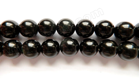 Smooth Black Lava Stone Natural A  -  Big Smooth Round  16"