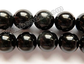 Smooth Black Lava Stone Natural A  -  Big Smooth Round  16"