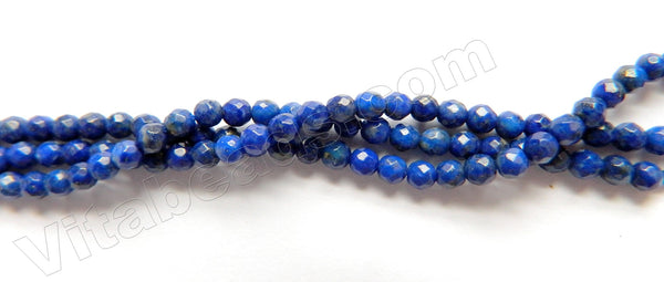 Lapis Lazuli AA  -  Small Faceted Round  15"