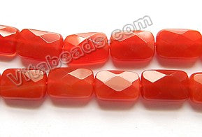 Carnelian Natural AAA  -  Faceted Rectangles 16"