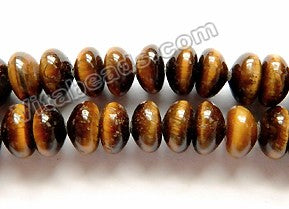 Tiger Eye  -  Smooth Rondel  16"