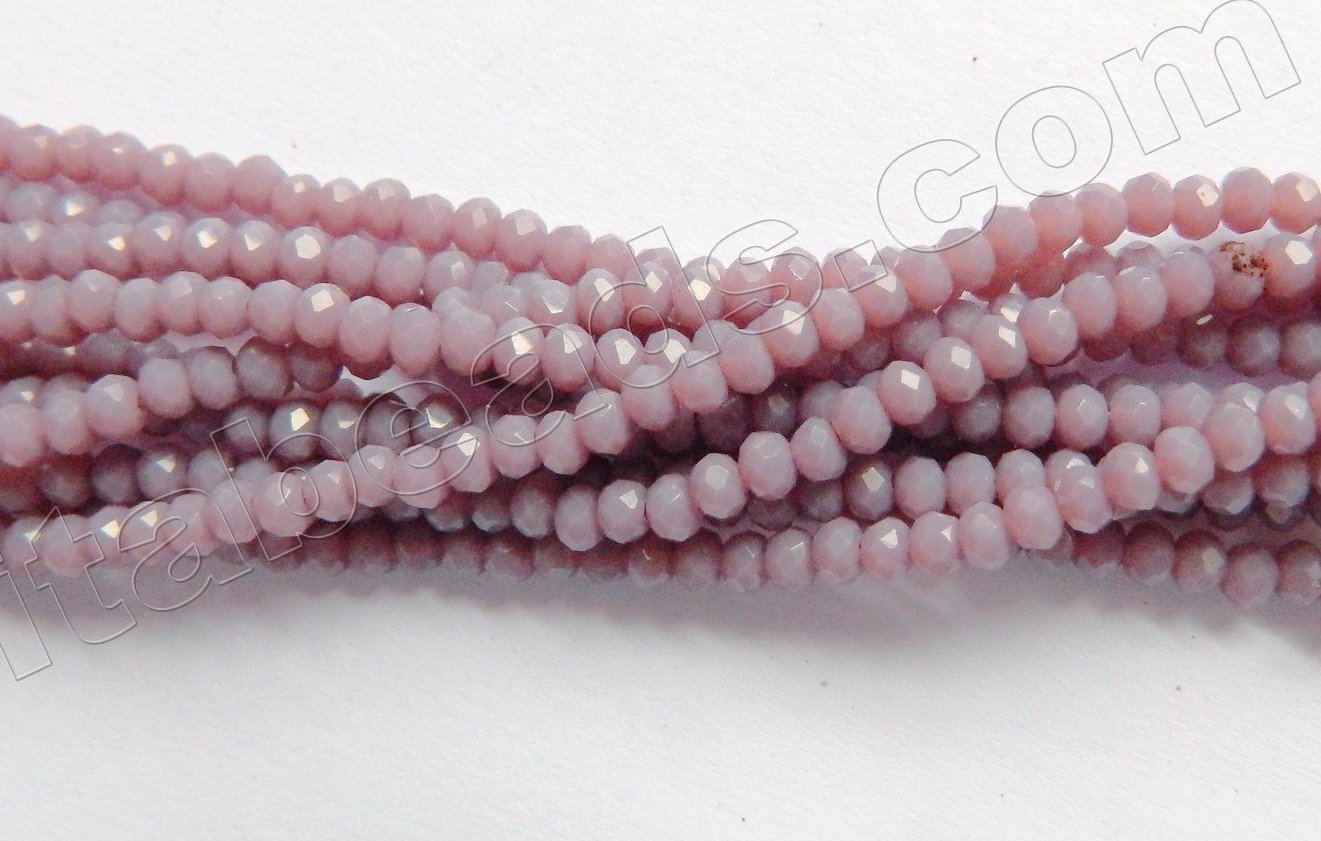 Lavender Quartz  -  Small Faceted Rondel