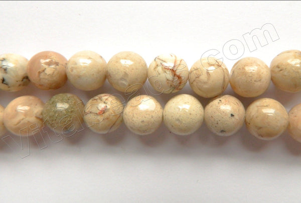 Africa Opal A  -  Smooth Round Beads  16"