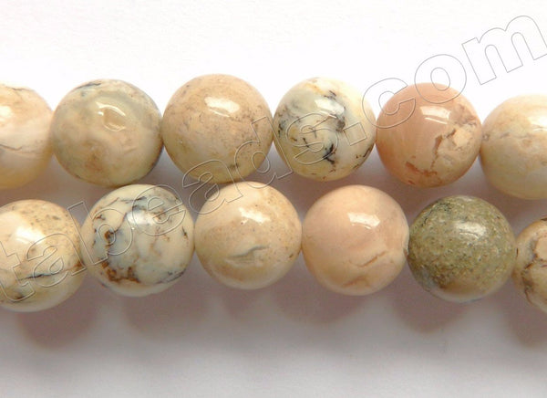 Africa Opal A  -  Smooth Round Beads  16"