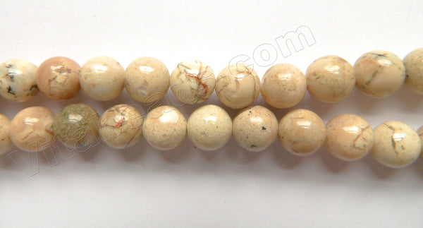 Africa Opal A  -  Smooth Round Beads  16"