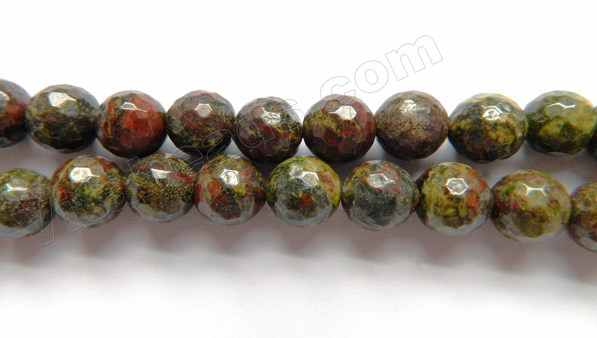 New Dragon Blood Stone  -  Faceted Round  15"