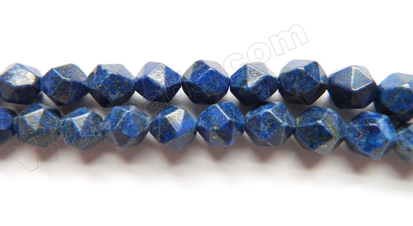 Lapis Lazuli A  -  Diamond Cut Faceted Round  15"