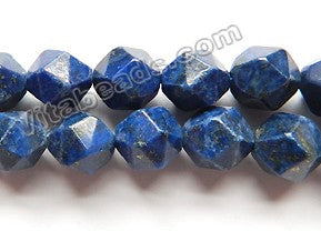 Lapis Lazuli A  -  Diamond Cut Faceted Round  15"