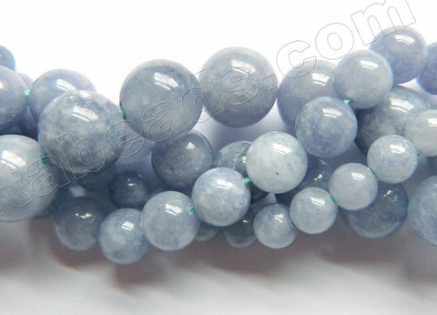 Sky Blue Apatite Quartz  -  Smooth Round  15"