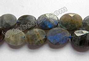 Labradorite AA  -  Faceted Ovals  16"
