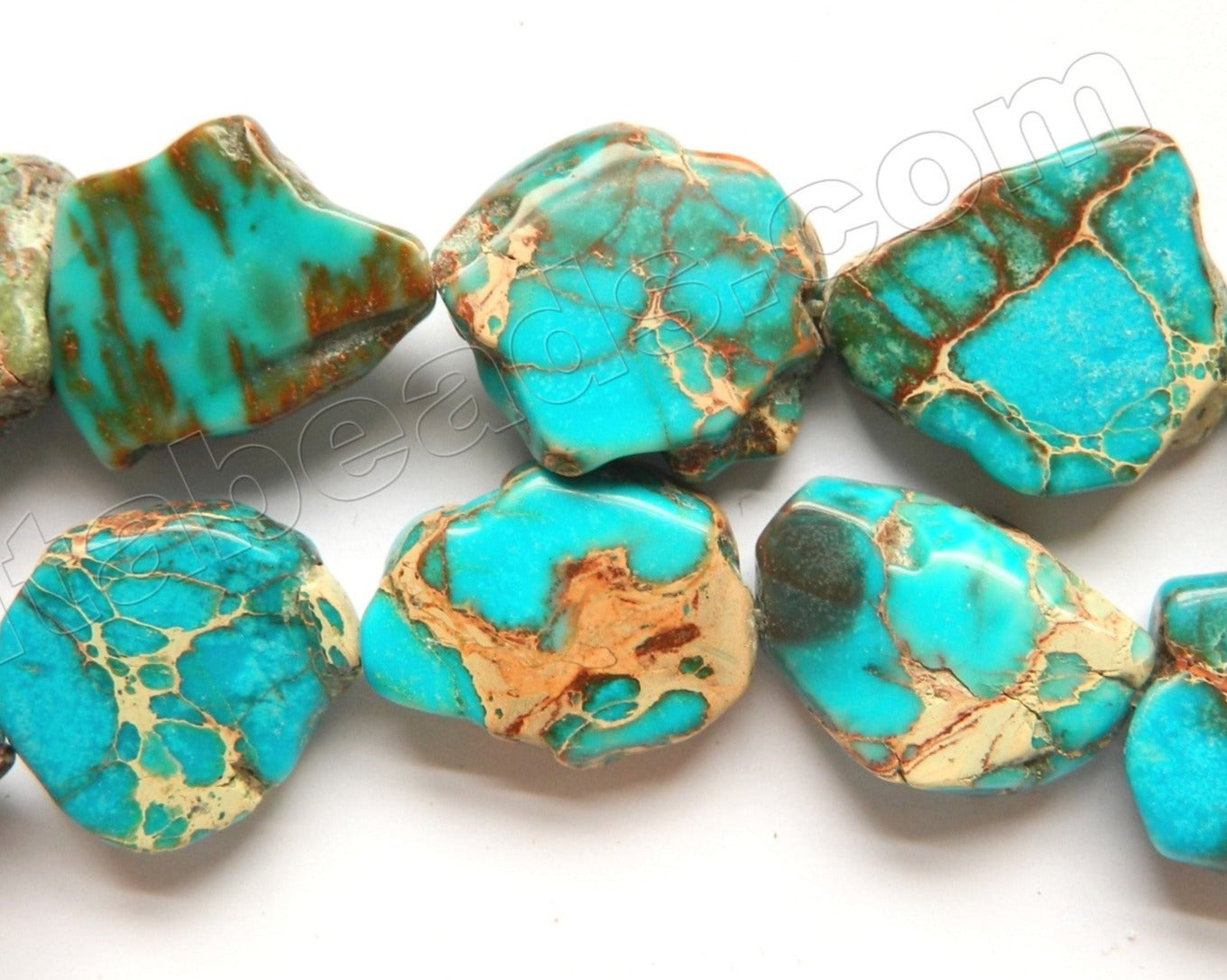 Dark Aqua Impression Jasper  -  Irregular Slabs 15"