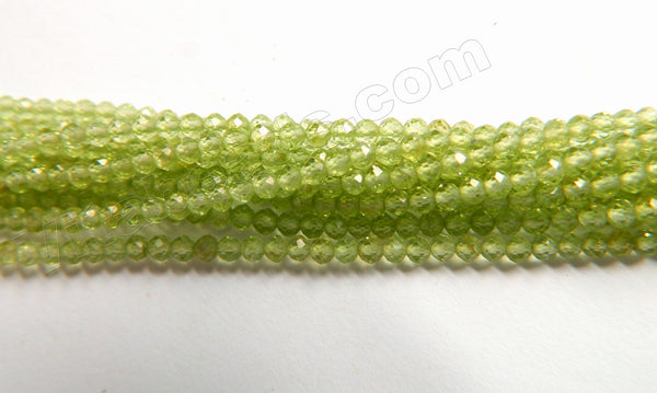 Peridot Natural A  -  Small Faceted Round  16"