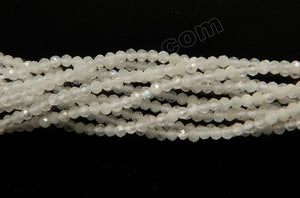 Rainbow Moonstone Natural  -  Small Faceted Round  16"