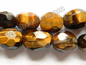 Tiger Eye  -  Faceted Tumble  15"