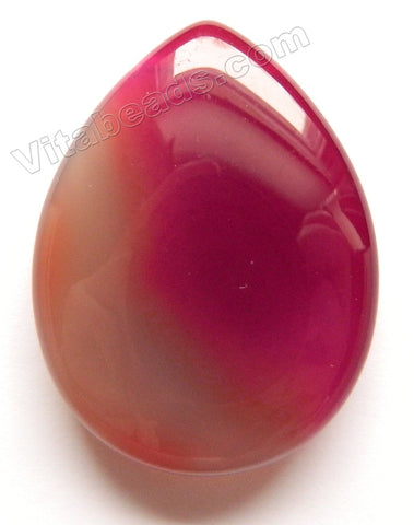 Pendant - Smooth Teardrop Purple Red Agate