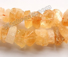 Citrine Natural A  -  Center Drilled Rough Nuggets  16"