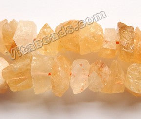 Citrine Natural A  -  Center Drilled Rough Nuggets  16"