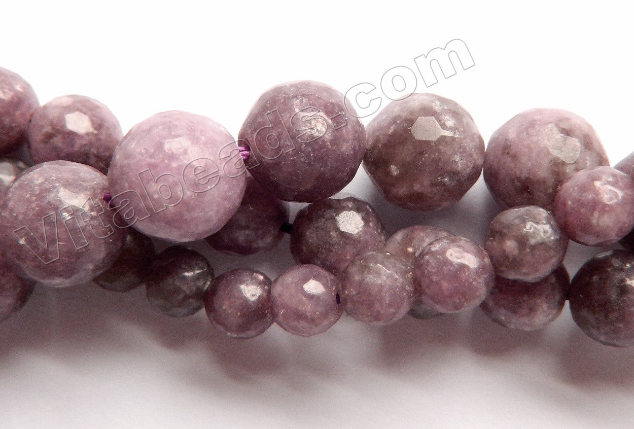 Lepidolite  -  Faceted Round  16"