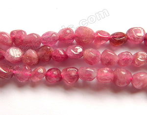 Pink Tourmaline AA  -  Small Smooth Tumble Nuggets  16"
