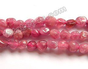 Pink Tourmaline AA  -  Small Smooth Tumble Nuggets  16"