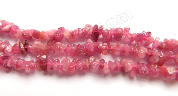 Pink Tourmaline AAA  -  Small Chips  16"