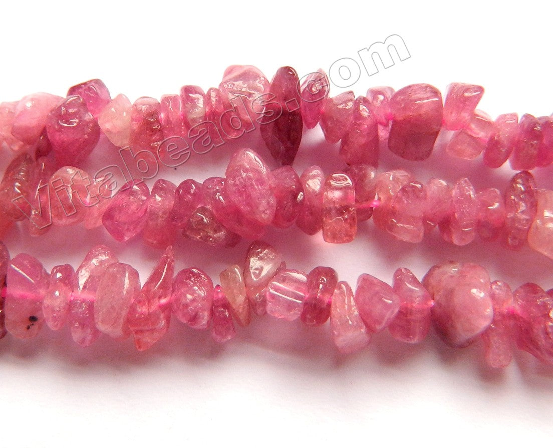 Pink Tourmaline AAA  -  Small Chips  16"