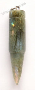  Labradorite  -  Round Pointy Pendant